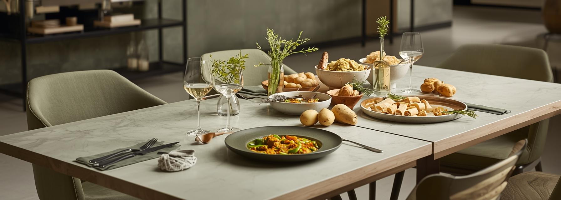 Moderne Küche, Menüs im Kolpinghaus und Catering